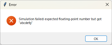 図9: エラーメッセージ（文字列入力）